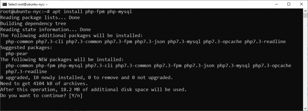 Install And Configure PHP Processor On DigitalOcean